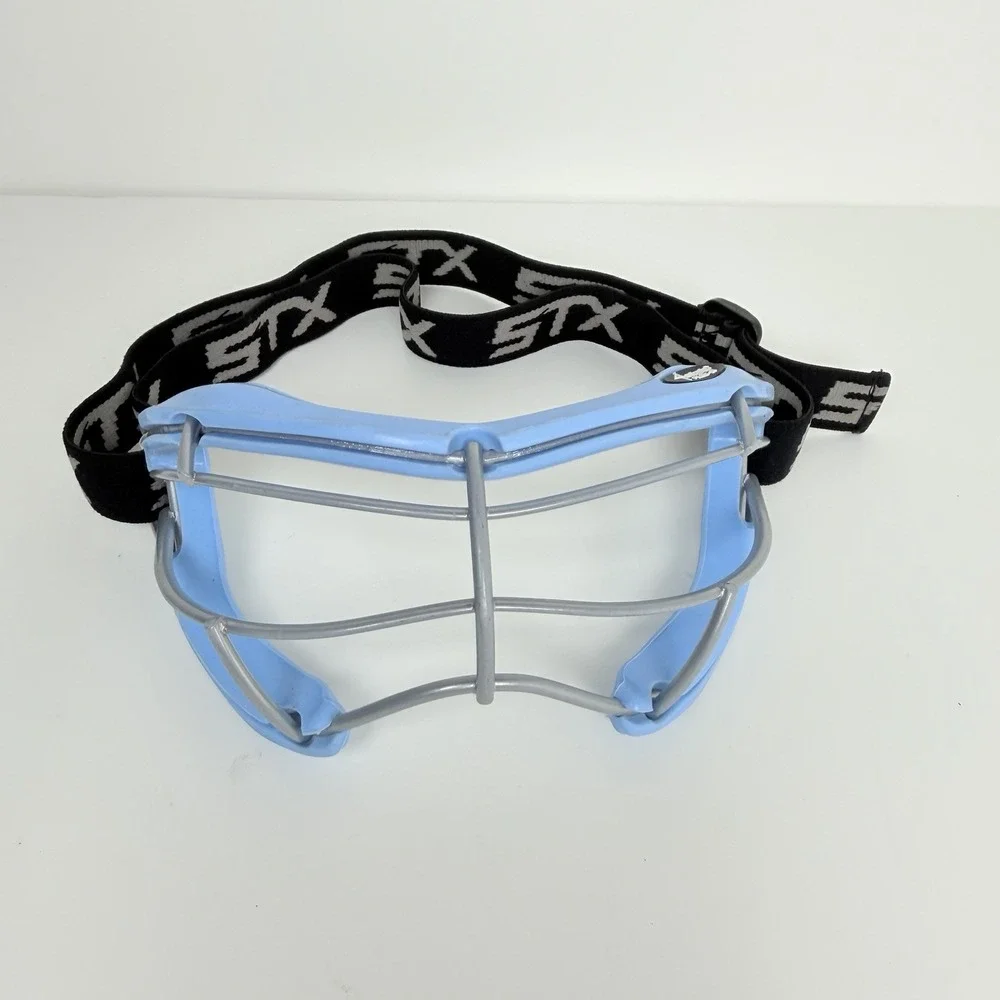 STX 4Sight Plus-S Field Hockey Goggles Adult Light Blue Protective Mask